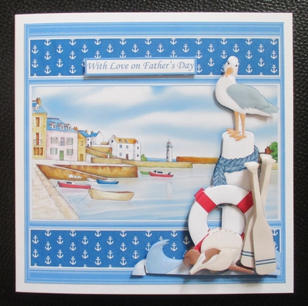 HARBOUR VIEW 7.5 Decoupage Ages & Insert Mini Kit by Davina Rundle