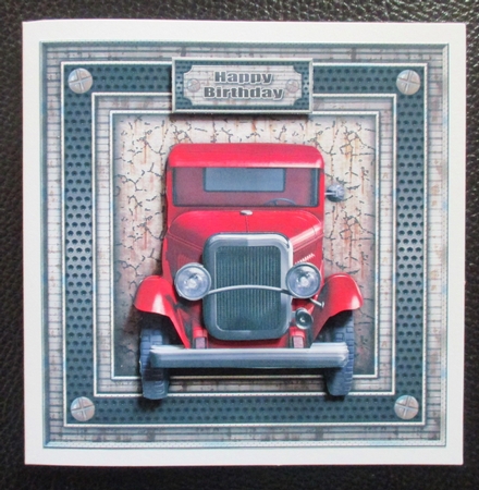 Little Red Truck 8x8 Mini Kit by Davina Rundle