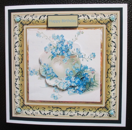 forget me nots in a vase by Davina Rundle