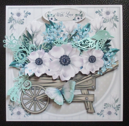 White Rose Barrow Mini Kit by Davina Rundle