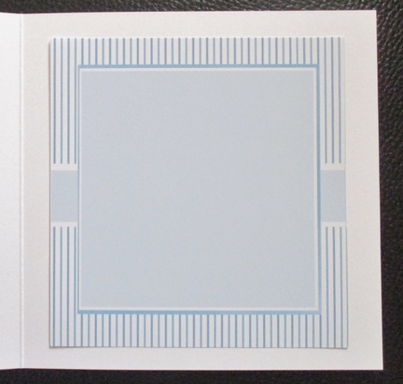 Blue incert or topper with Greeting tags  by Davina Rundle
