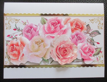 Jewel Roses on DL Topper by Davina Rundle