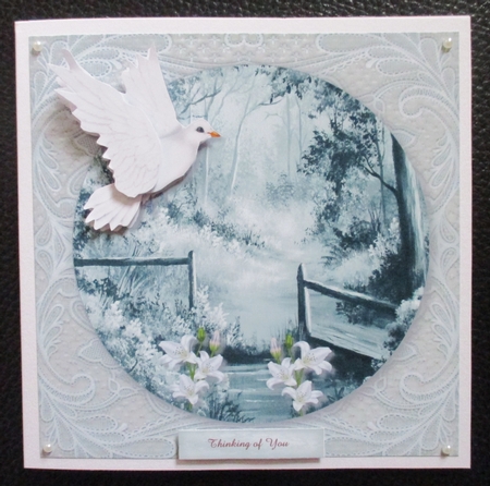 Sympathy card Topper by Davina Rundle