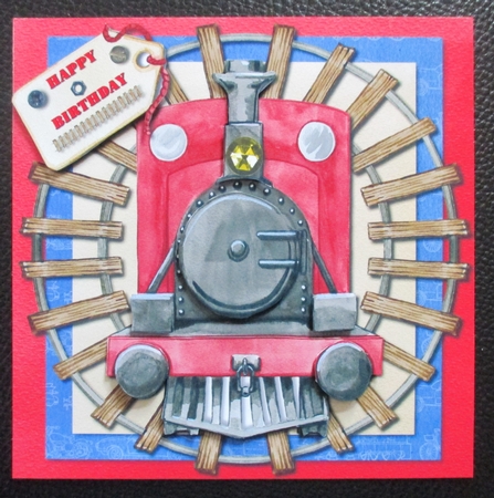 Birthday - Train Front by Davina Rundle