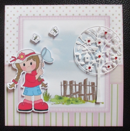 Vintage Roses & Butterflies INSERT by Davina Rundle