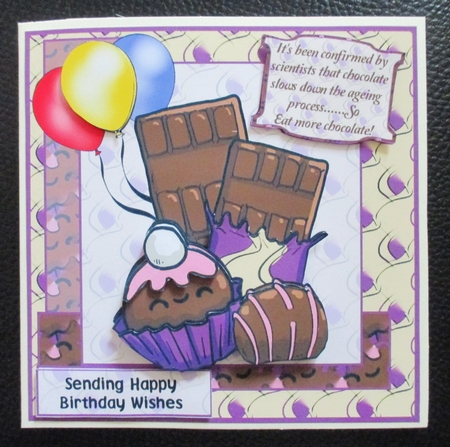 Eat more chocolate 7x7 by Davina Rundle