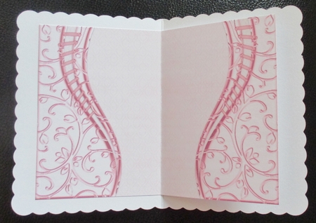 Pretty Fan & Roses INSERT by Davina Rundle