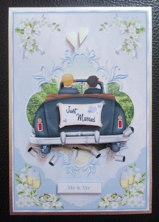 Happy Husbands Wedding Day Topper  by Davina Rundle