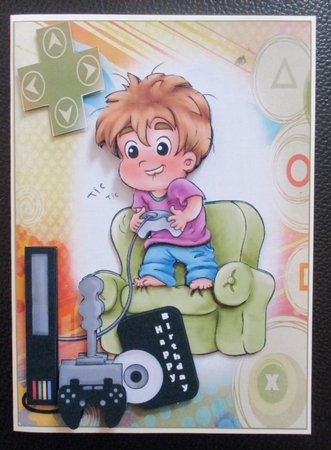 gamer boy birthday mini kit by Davina Rundle