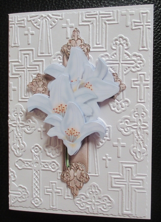 Easter Cross Lilies 2 by Davina Rundle