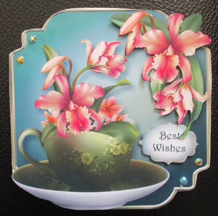Aloha Orchids - Teacup & Saucer by Davina Rundle