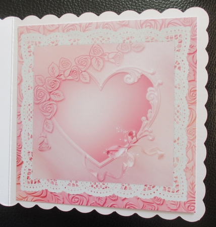 Gorgeous  Lace Heart INSERT by Davina Rundle