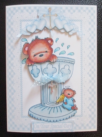 Baby baptism boy mini kit by Davina Rundle