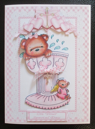 Baby baptism girl mini kit by Davina Rundle