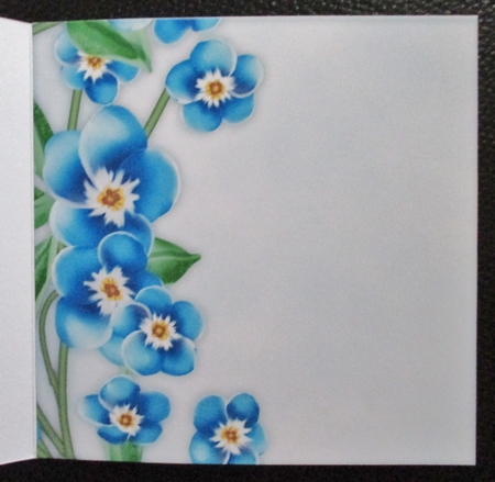 All In One card Cat & Flowers by Davina Rundle