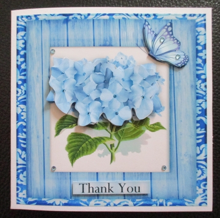 All In OneCard Hydrangea by Davina Rundle