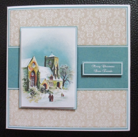 Vintage Christmas Church Mini Kit by Davina Rundle