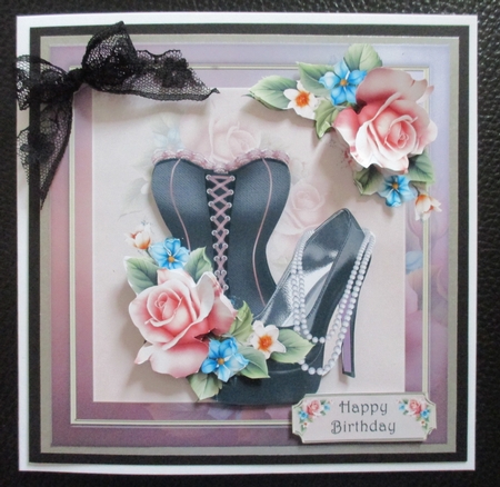 Shoe Corset & Beautiful Roses by Davina Rundle