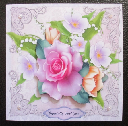 Lily Of the valley & Pink Roses by Davina Rundle