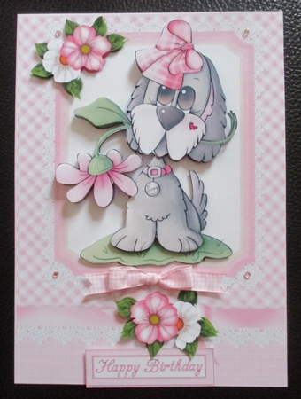 Poppy brings you flowers birthday/thank you mini kit by Davina Rundle