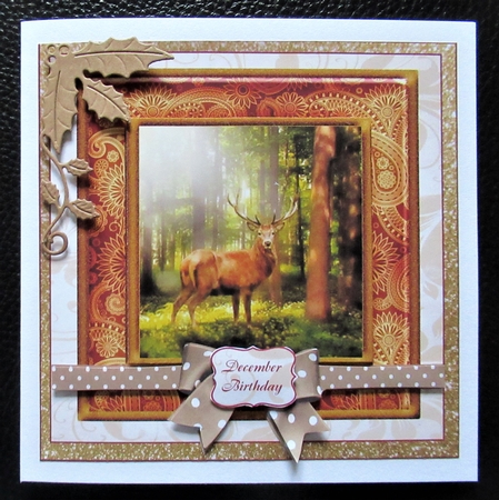 STAG IN FOREST BIRTHDAY - BEST WISHES by Davina Rundle