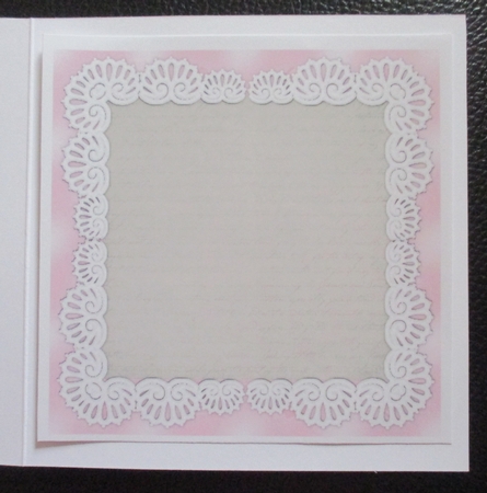 Large Bow & White & Pink Roses  Insert by Davina Rundle