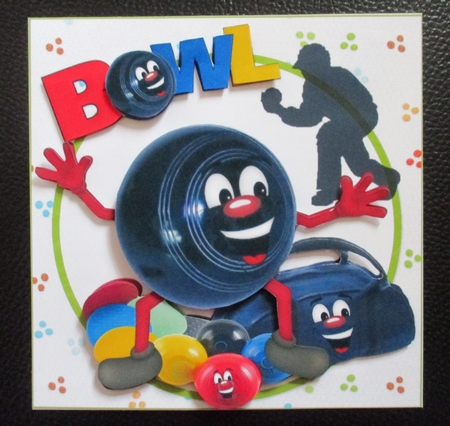 7x7 smiling because Im a crown bowler mini kit by Davina Rundle