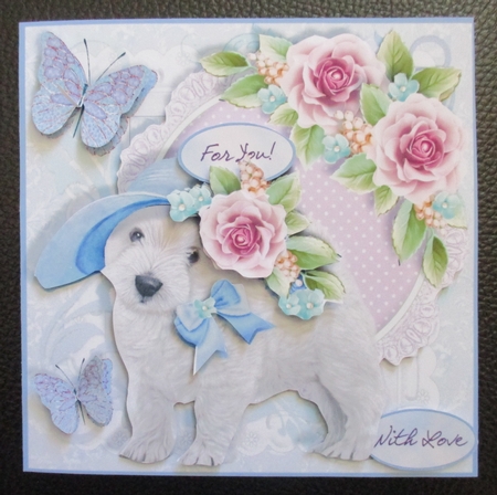 NEW BEGINNINGS - 7x7 Card Front Mini-Kit  - SUSIES HAT by Davina Rundle