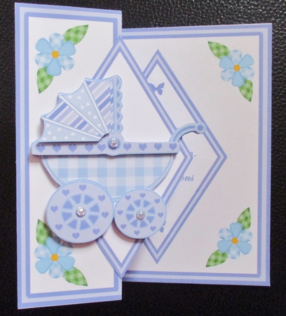 Diamond Fold Back  Baby Boy by Davina Rundle