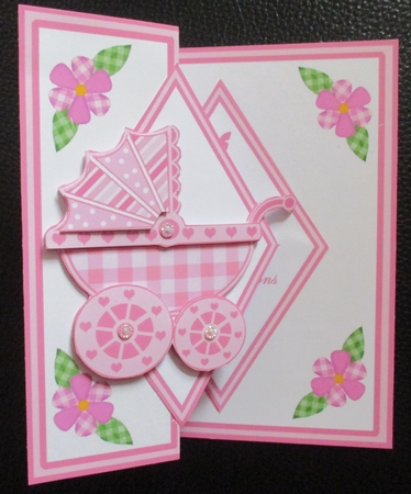 Diamond Fold Back  Baby Girl by Davina Rundle