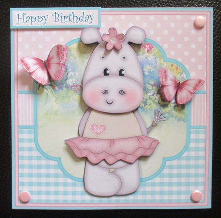 Henrietta Hippo in Tutu Mini Kit with Ages by Davina Rundle
