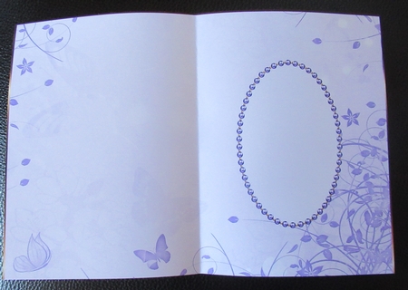 Purple Butterfly Insert 1 by Davina Rundle