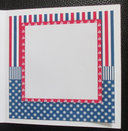 Male Card Topper Nautic INSERT by Davina Rundle