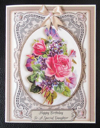 Vintage Floral 6x8 Card Front Kit 4 by Davina Rundle