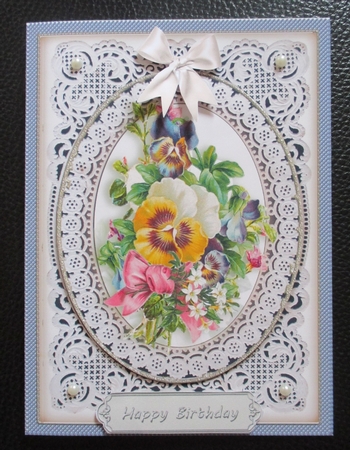 Vintage Floral 6x8 Card Front Kit 6 by Davina Rundle