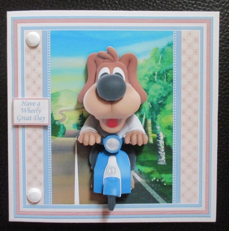 LIFE IN THE OLD DOG YET 8x8 Humorous Decoupage & Insert Mini Kit by Davina Rundle