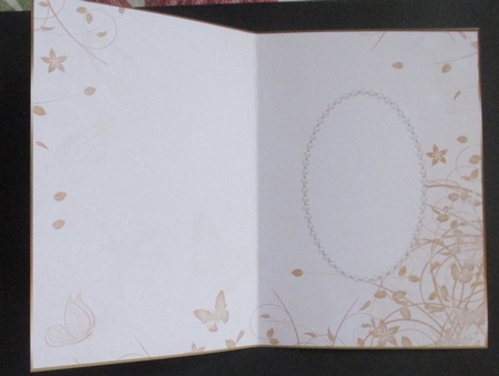 Gold Floral Blank Insert 2 by Davina Rundle