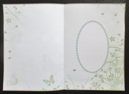 Soft Lime Green Floral Insert 2 by Davina Rundle