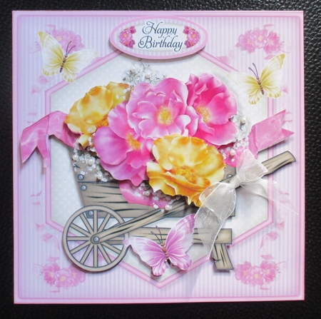 Pink & Yellow Barrow Mini Kit Birthday/ Mothers Day by Davina Rundle