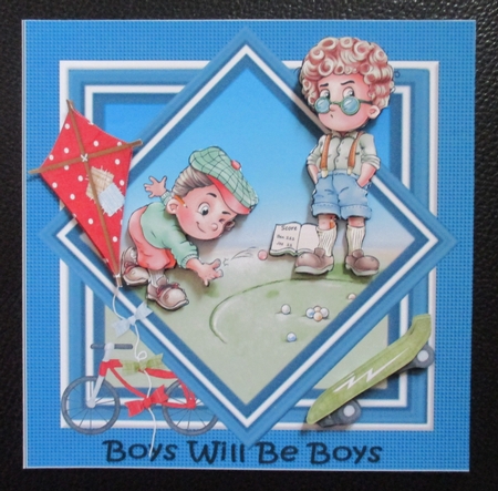 8x8 boys will be boys mini kit by Davina Rundle