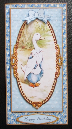 Peter Rabbit DL. Card Front  5 by Davina Rundle