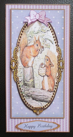 Peter Rabbit DL. Card Front  7 by Davina Rundle