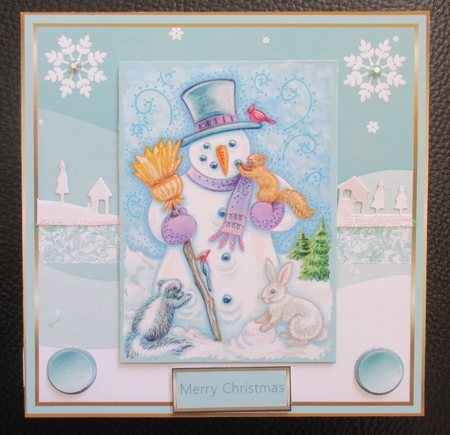 Snowman and friends by Davina Rundle