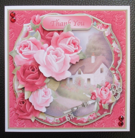 Roses Round the Door - Decoupage Card Mini Kit by Davina Rundle
