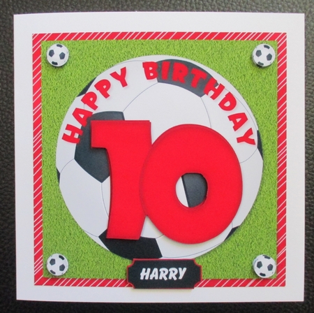 Football Red Age 10 by Davina Rundle