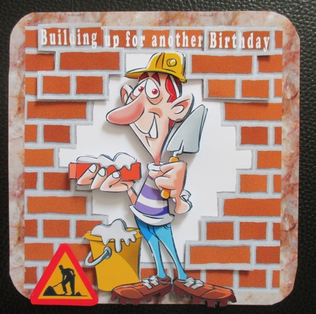 Building up for another Birthday - Decoupage by Davina Rundle