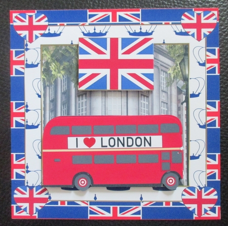 I Love London Decoupage Topper by Davina Rundle