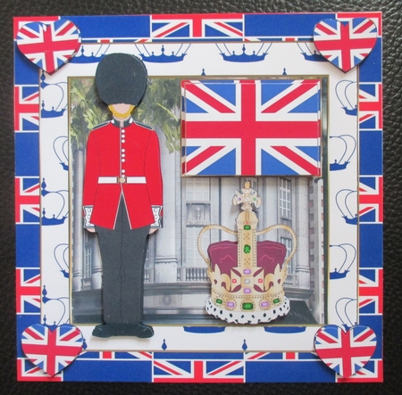 Coronation London 7x7ins Decoupage Topper  by Davina Rundle