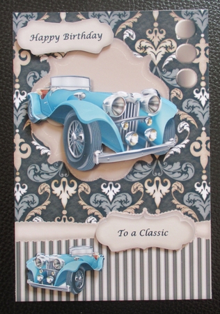 Male Card Vintage Car 4  by Davina Rundle