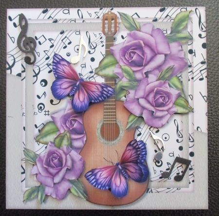 Music & Purple Roses 3 by Davina Rundle